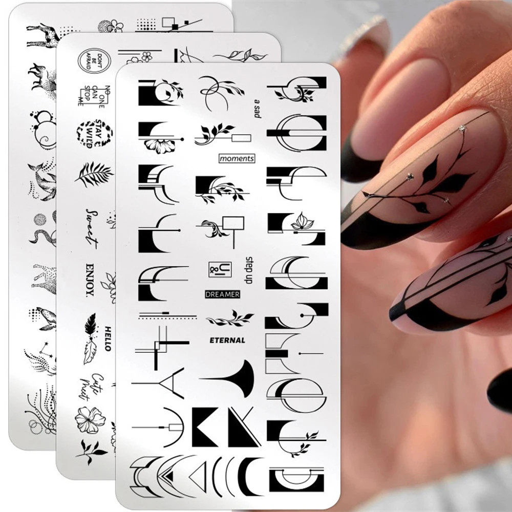 Photography Geometry - Prego de aço inoxidável stamping placa,