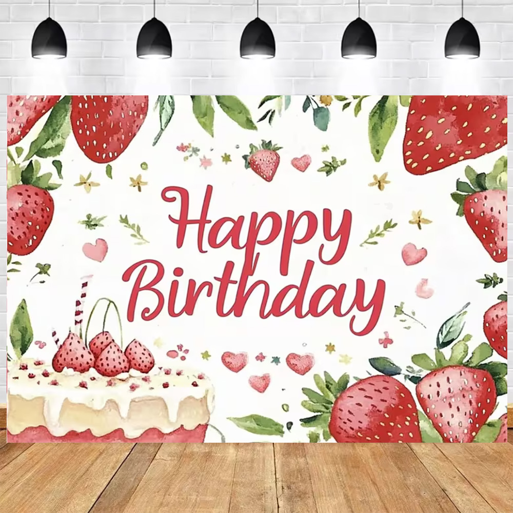 Doce morango feliz aniversário - Photography Cheat Sheet avaliação e preço