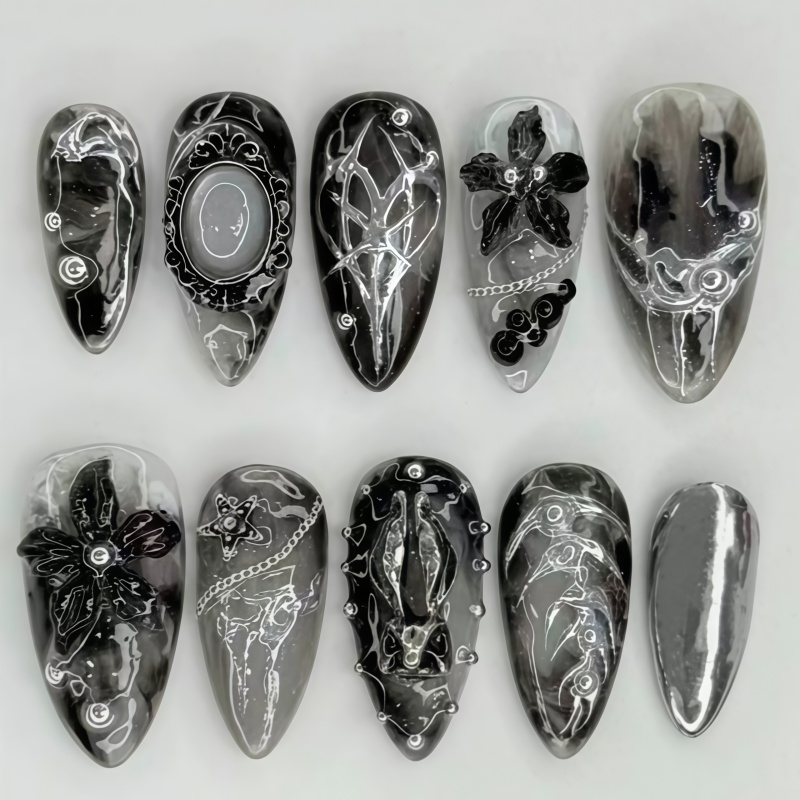 24PCS Adesivos de unhas com de - Photography Design avaliação e preço