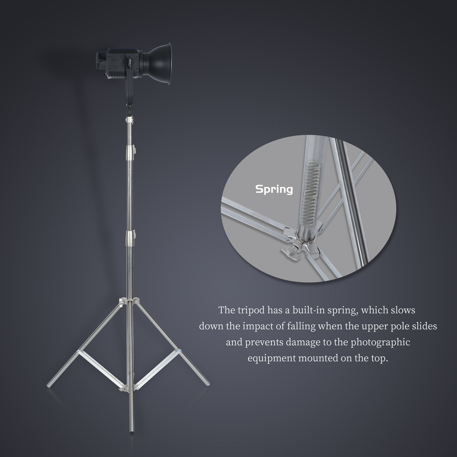 Sh 2.8m suporte de luz de aço  - Photography Basics avaliação e preço