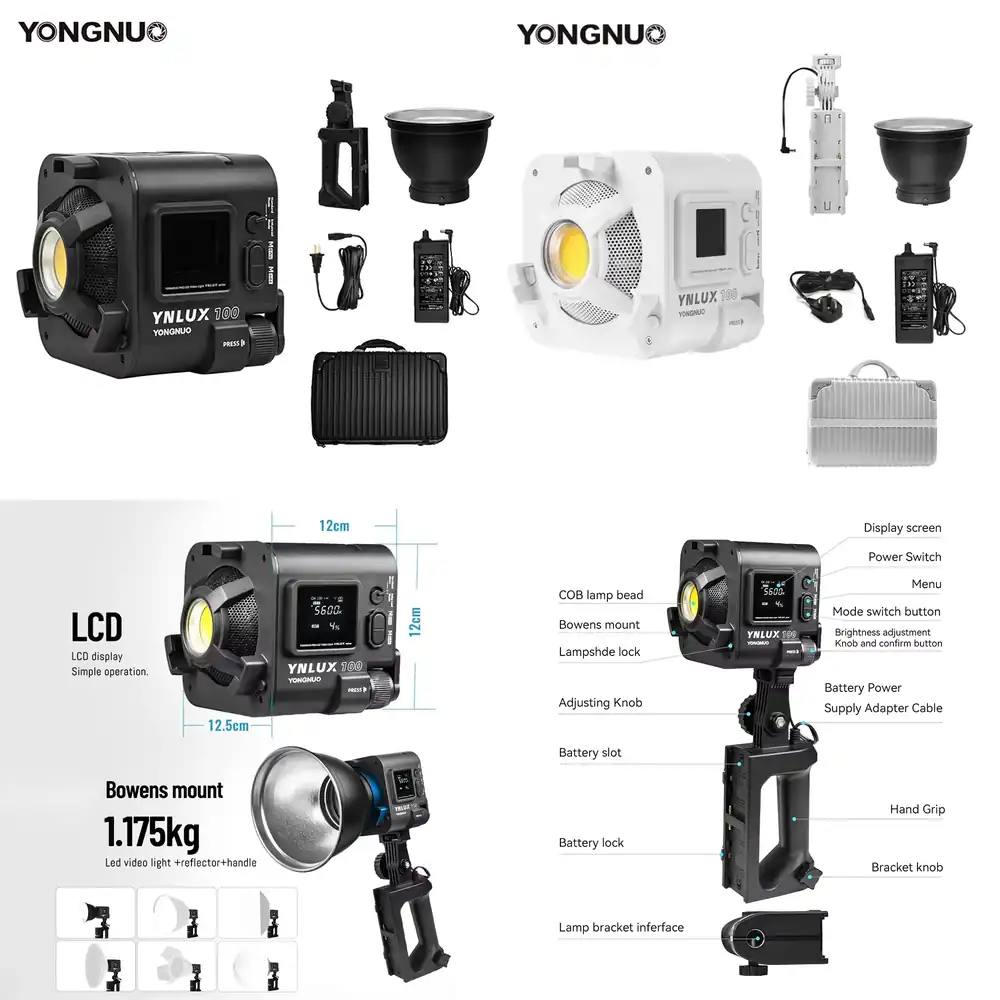 YONGNUO YNLUX100 100W 3200K-56 - Photography Videos Free avaliação e preço