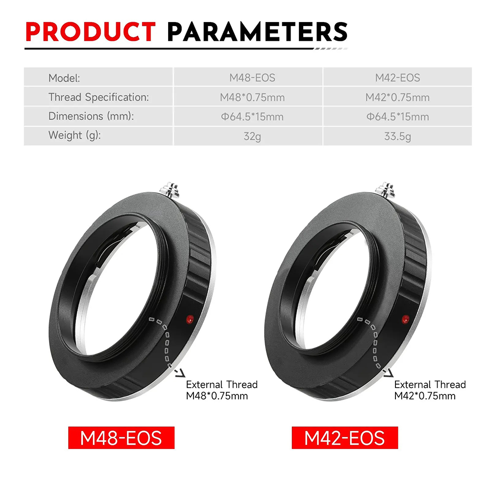 Adaptador de lente de câmera E - Lens Adapter Ring avaliação e preço